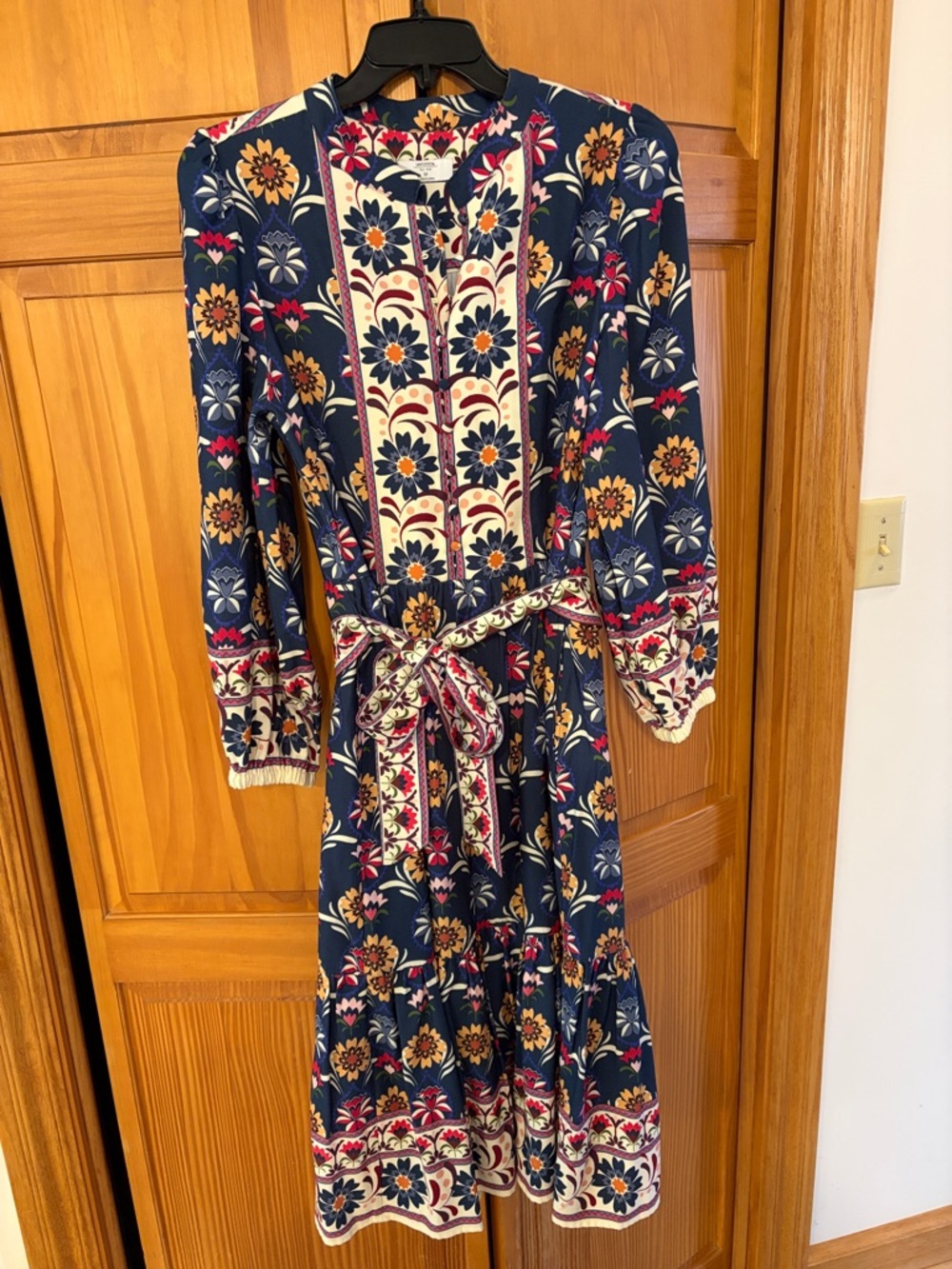UNTUCKit Flora Folkloric Floral Midi Dress Medium 8 - Picture 4 of 8